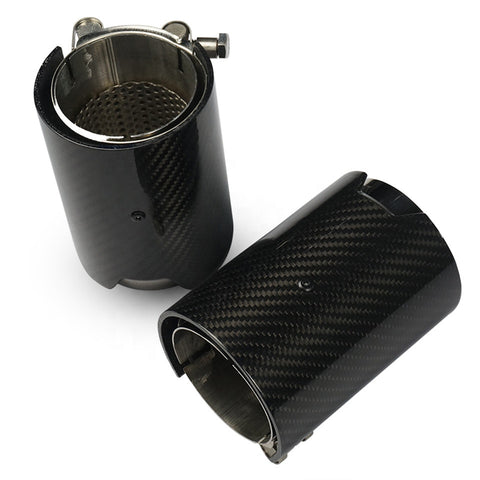 Carbon Fiber M Exhaust Tips (Black)